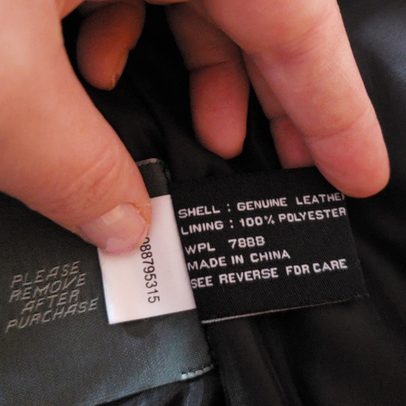 Leather Motorcycle Jacket - Picture 7 of 8